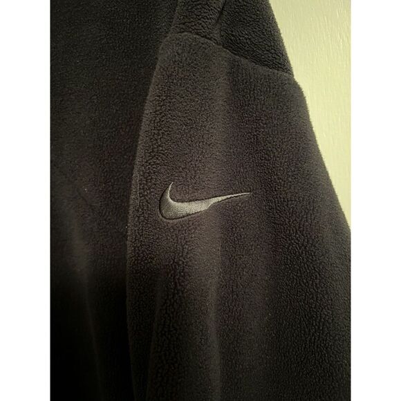 Nike Womens Black Therma Fleece Pullover Hoodie Size Medium CJ5760-010 - Picture 4 of 4